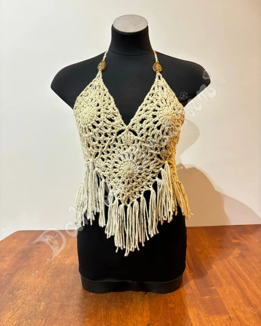 Boho Halter Crochet Top