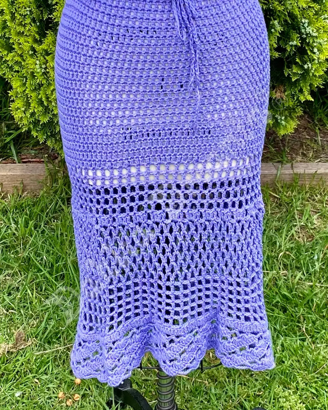 Cool Purple Dahlia Skirt