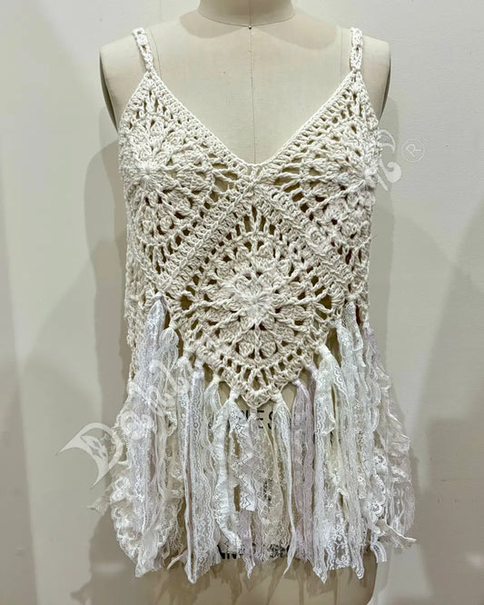 Dahlia Fairy Singlet Crochet Top