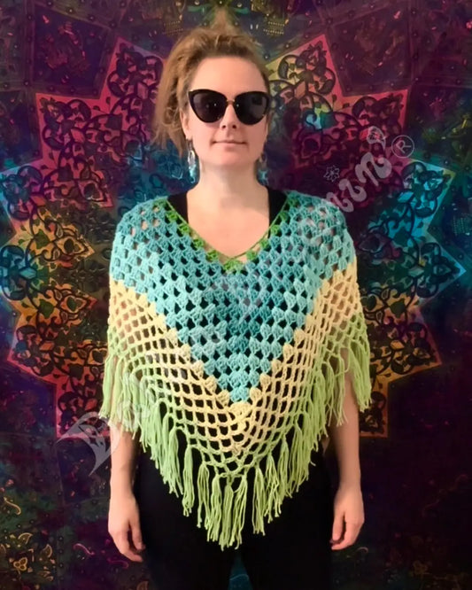 Green Meadow Poncho