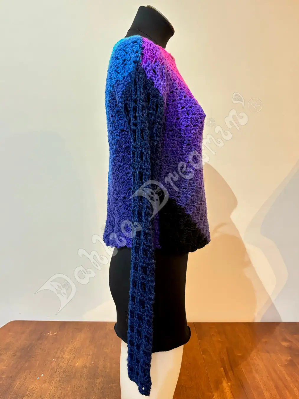 Purple Blue Reversible Jumper