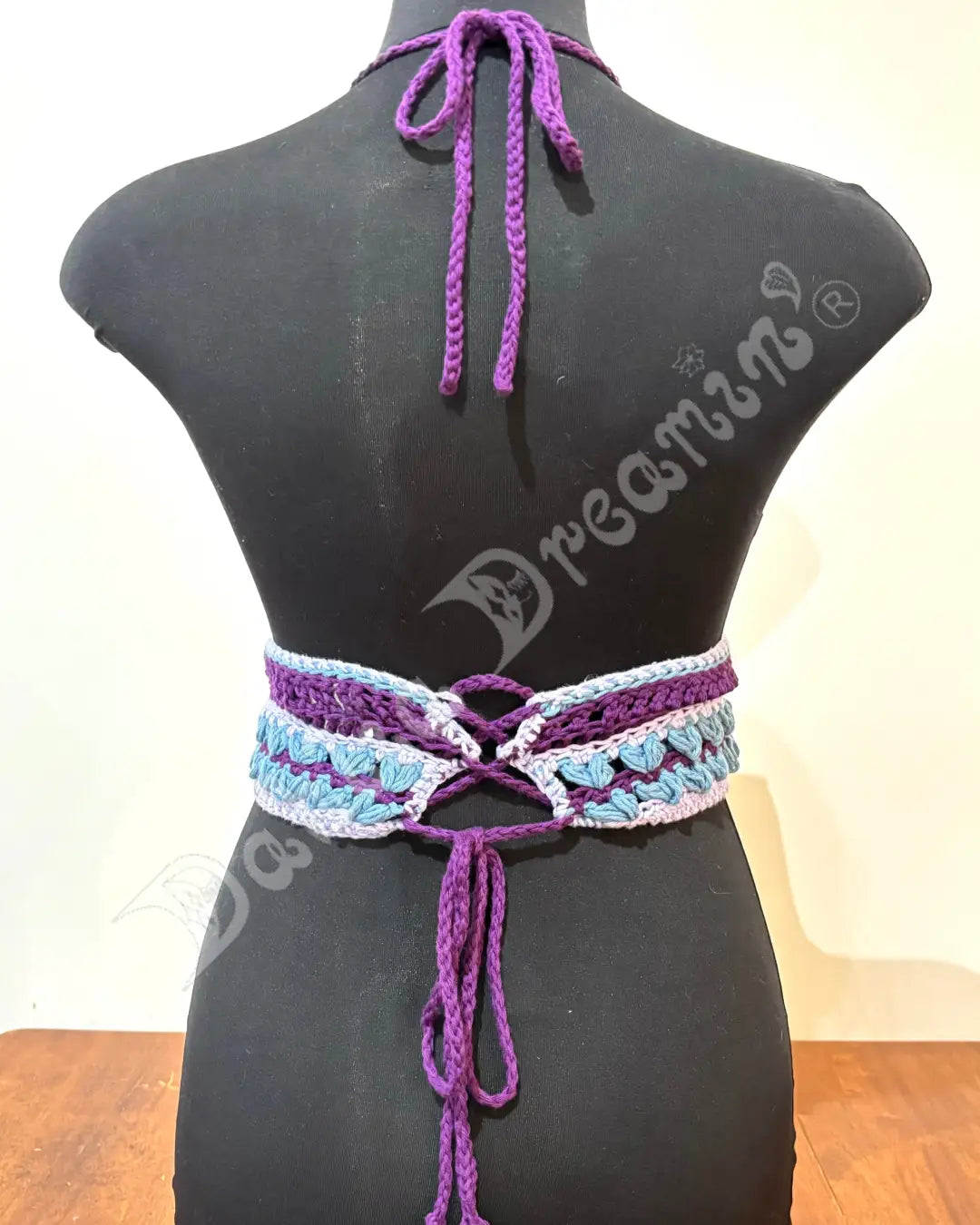 Purple Pansy Crochet Top