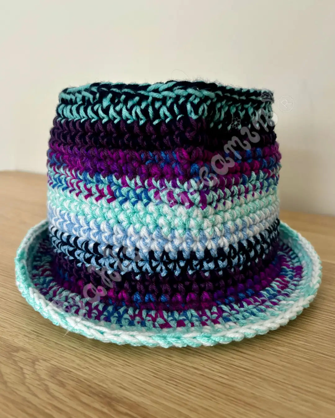 Purple Sky Crochet Fedora