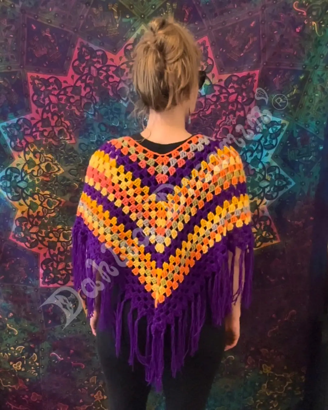 Purple Sunset Poncho