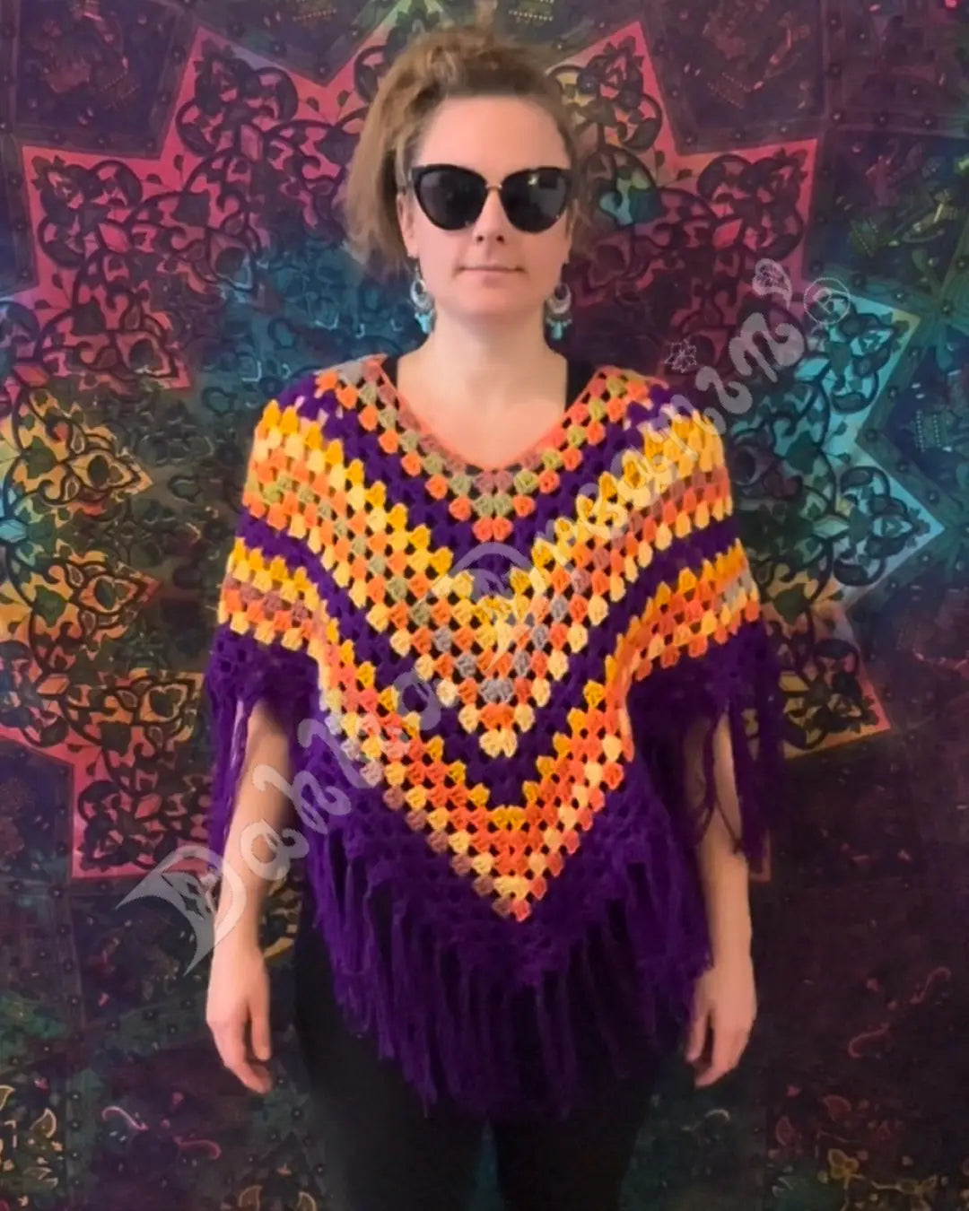 Purple Sunset Poncho