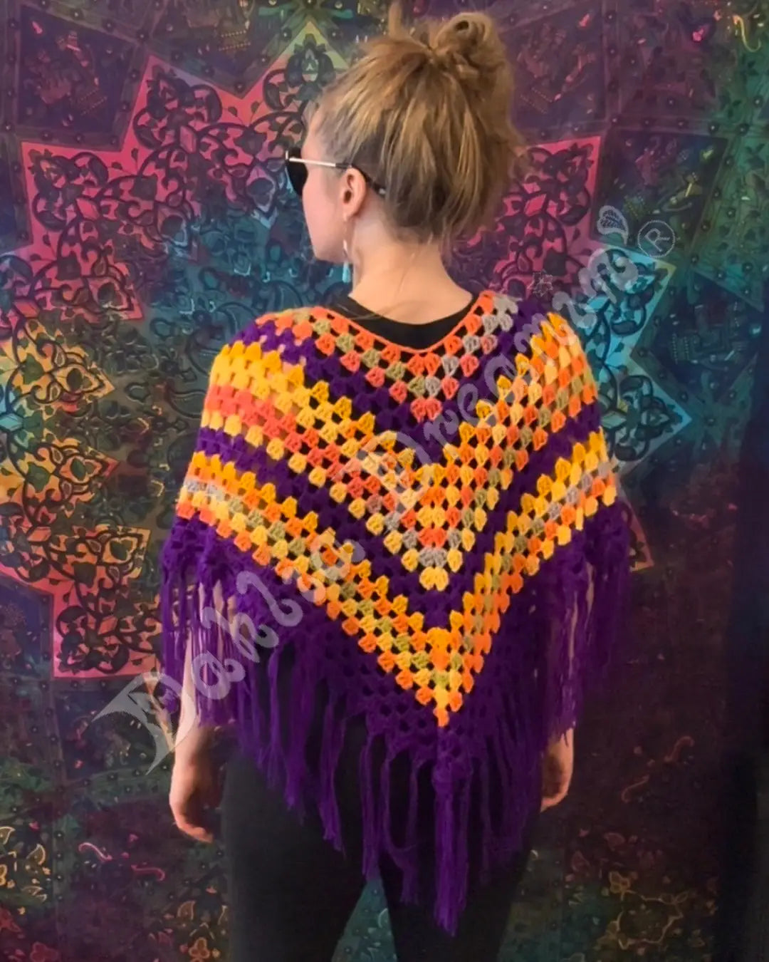 Purple Sunset Poncho