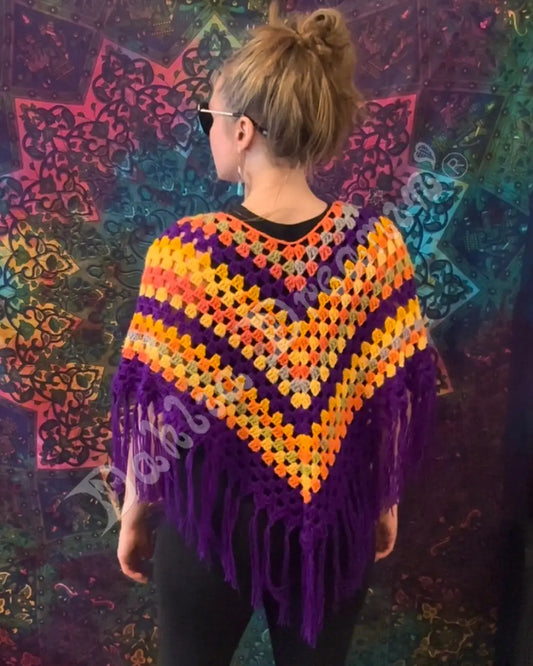 Purple Sunset Poncho