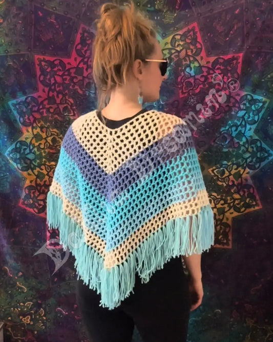 Sky Blues Poncho