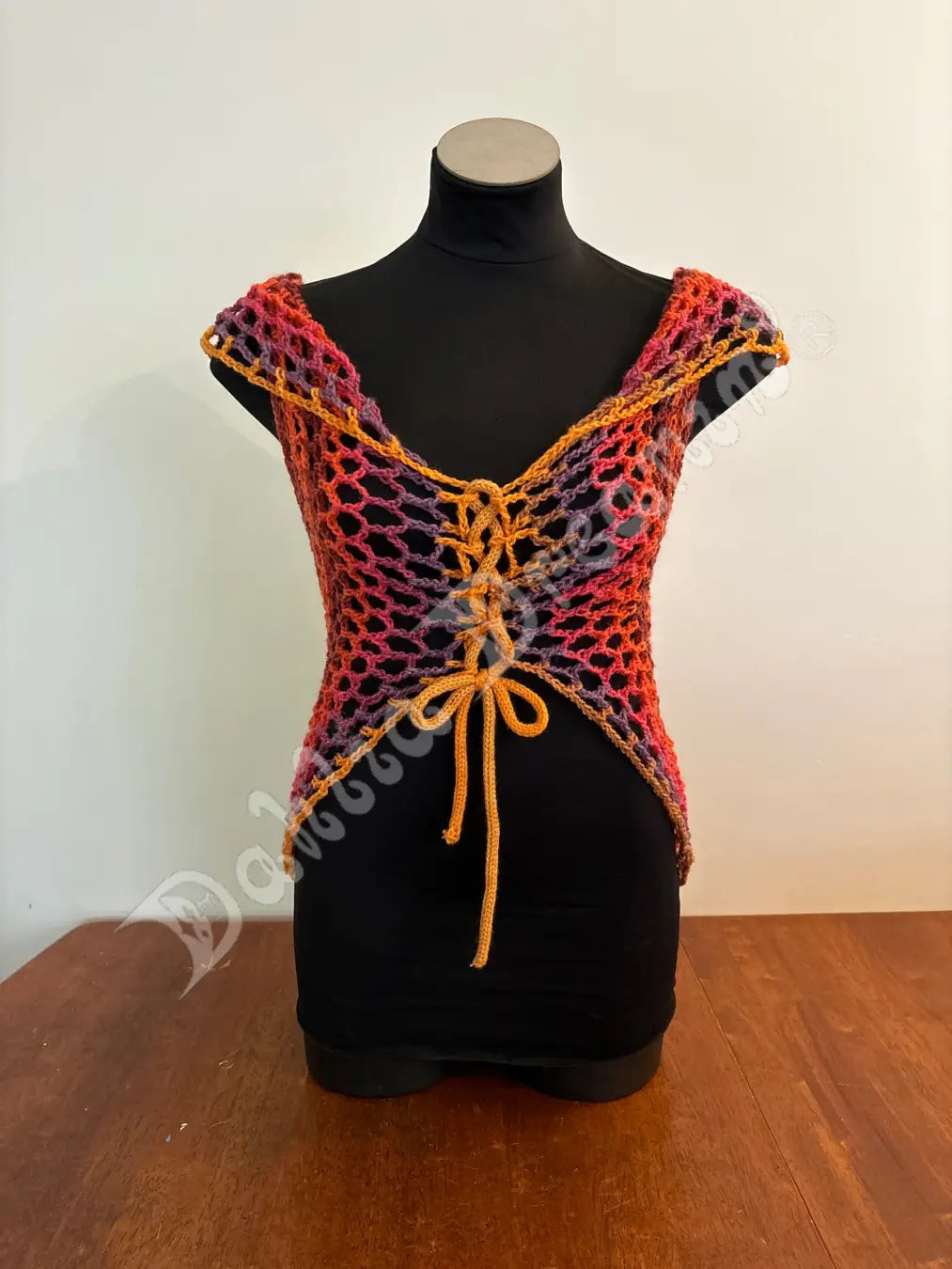 Sunset Dahlia Circular Vest