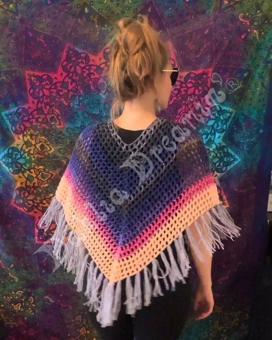 Warm Dusk Sunset Poncho