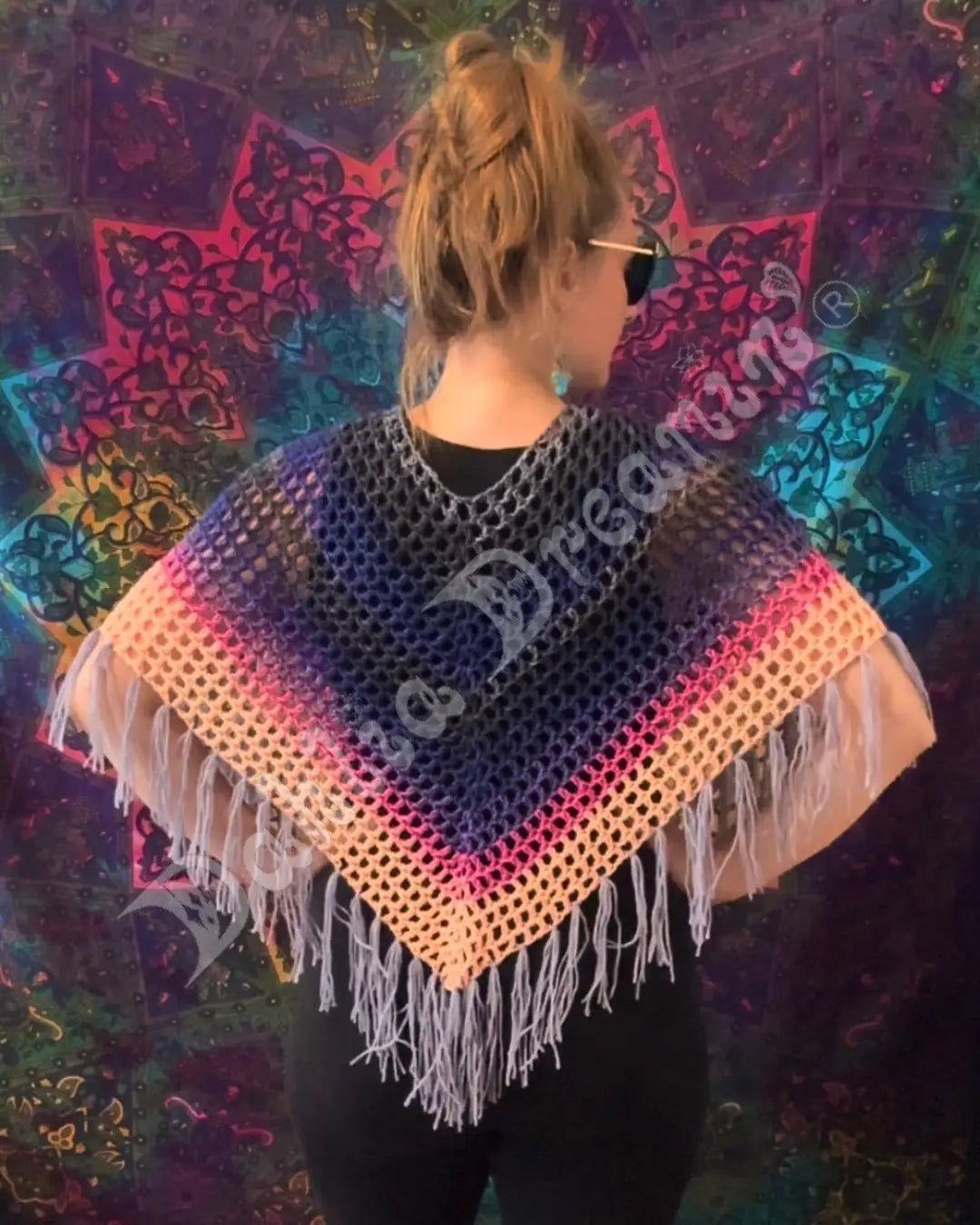 Warm Dusk Sunset Poncho